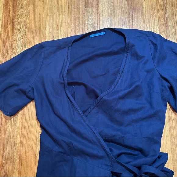 J.MCLAUGHLIN  Aurora Linen-Blend Dress Size S(c5) - Picture 8 of 12